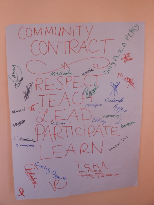 Community Contract - How we're going to go back and use what we've learned